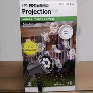 LED Projection Spinning LightShow Strobe Zombies and Reapers Halloween Outdoor..